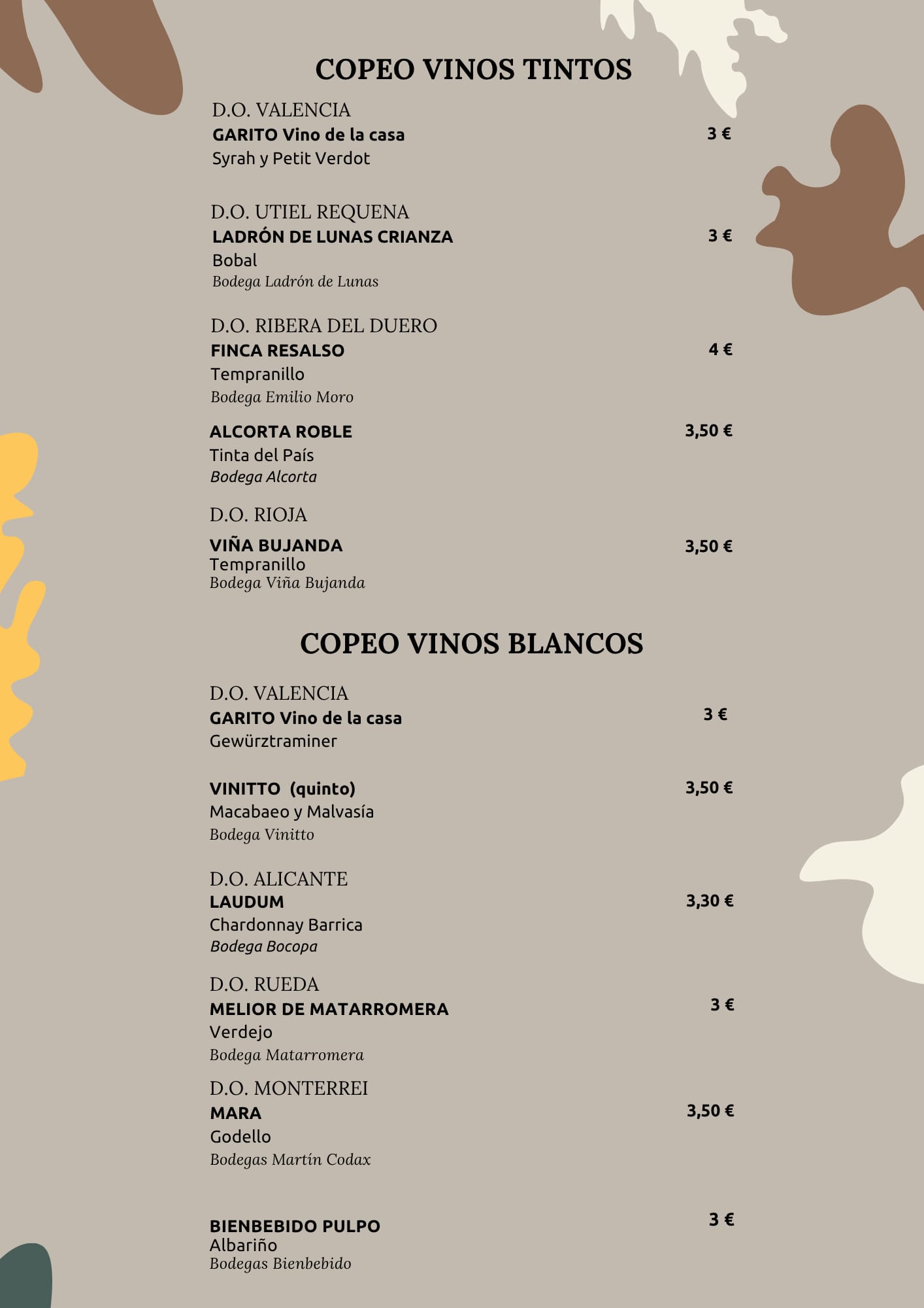 vino blanco